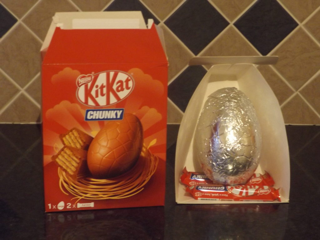 Osterei und Verpackung