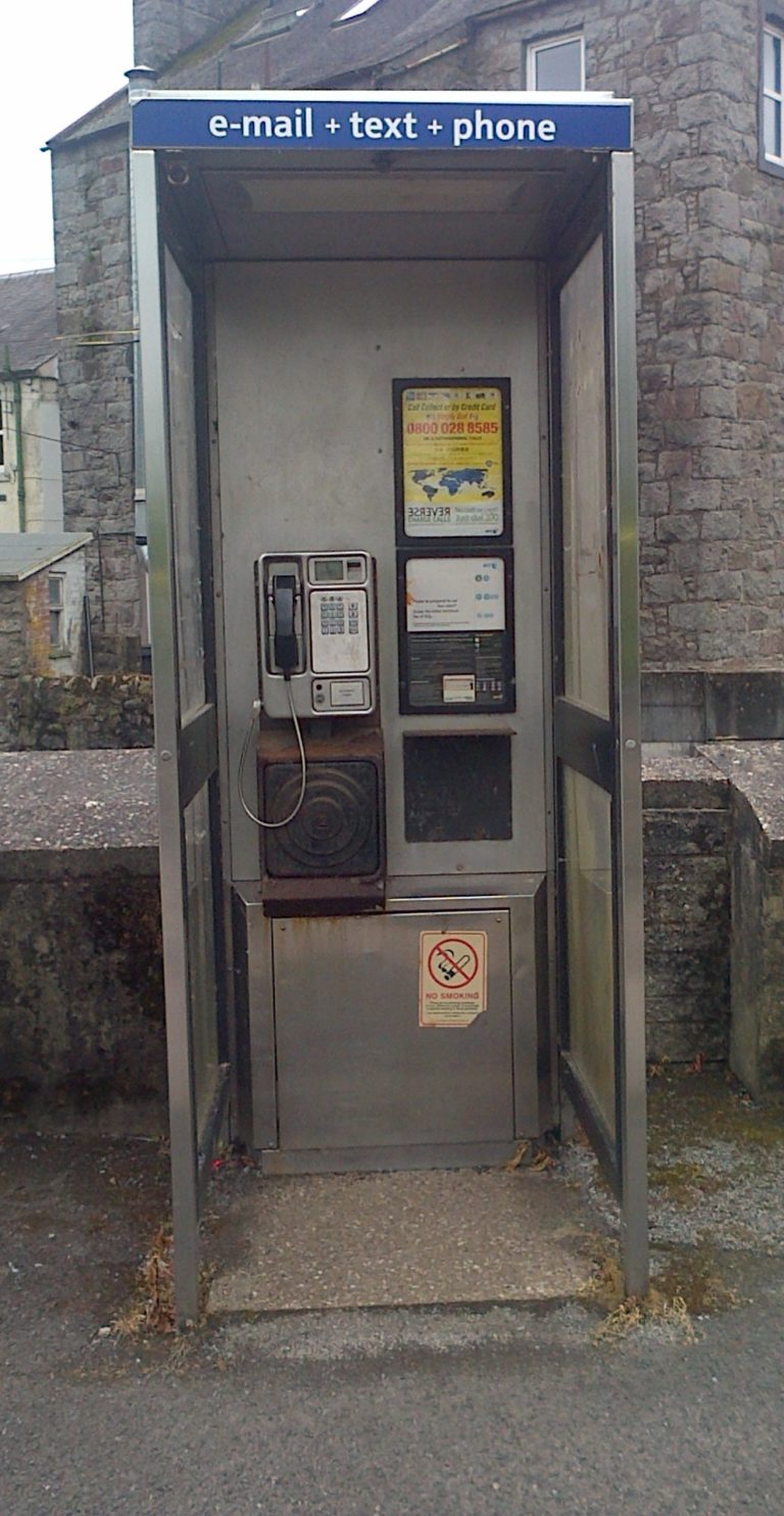 moderne Telefonzelle
